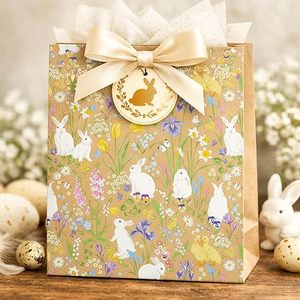 Original <b>Easter</b> Bunny Colorful Wild Flower Kraft <b>Wrapping</b> <b>Paper</b> For <b>Easter</b> Day And Festival Decoration - Product Image 3