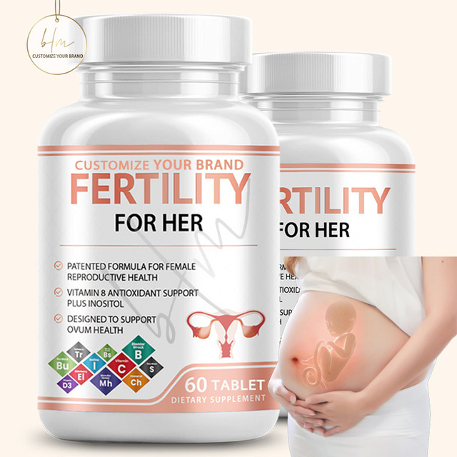 Female Health Fertility Tablet Natural Woman Herbal Private Label Fertility Tablets