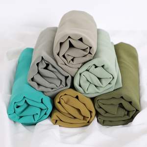 ผ้าพันคอยาวผ้าชีฟองประดับมุกสไตล์ชนเผ่าผ้าชีฟองพันรอบสีเดียวสไตล์ชาวอินโดนีเซีย - Product Image 3