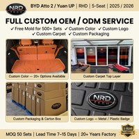 Karpet Mobil Grosir NRD TECH TPE BYD Atto 2 Yuan 2025 RHD Australia Custom Fit Tahan Air Semua Cuaca 3D Tepi Terangkat OEM