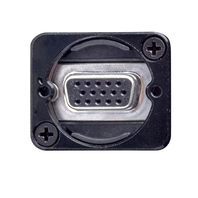 Panel Mount DB15 Female to DB15 VGA Female Coupler Connector