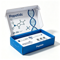 Boîte d'expédition en carton ondulé personnalisée pour emballage d'ampoules 3ml/10ml, flacons de peptides de haute qualité, avec insert en mousse pour médicaments, soins de la peau, sérums, stylos et pilules
