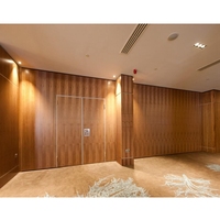 Dernier modèle de cloison acoustique en aluminium pour restaurants, salle de banquet en bois pliable et coulissante, cloison de séparation mobile et insonorisée