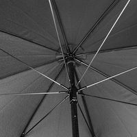 Parapluie en fibre de carbone de golf super léger à nervures d'arbre en carbone de style unique Parapluie à bâton droit pour la pluie