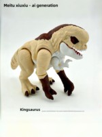 Figura de Dinosaurio Tiranosaurio Mutante Alienígena Articulado Impreso en 3D Personalizado para Exhibición en Jurassic World
