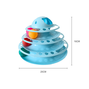 Nouveau Design Interactif En Plastique Pour Animaux de Compagnie Chat Disque Jouet de <span class=keywords><strong>Griffoir</strong></span> de Chat Jouets - Product Image 3