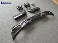 Kit de Fibra de Carbono Forjada para BMW X6M F96, Difusor de Parachoques Trasero con Puntas de Escape para BMW X6 G06 2020-2025