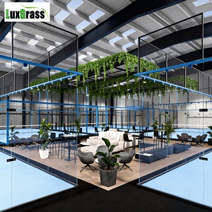 Cancha de Pádel Interior Panorámica Azul Agua, Limpia y de Alta Gama, Personalizable en Múltiples Colores Gratis - Product Image 2