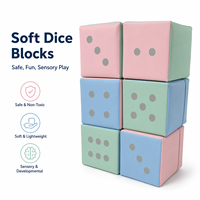 Cube de jeu souple en mousse avec revêtement en cuir PU, bloc éponge, siège souple pour enfants pour garderie, maternelle, location pour fêtes