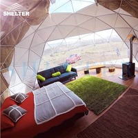 Tente Igloo de luxe en PVC, résistante aux UV, de 5m, dôme géomancique, Igloo