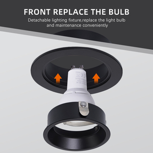 Luz de techo LED de aluminio puro, luces empotradas de buena calidad, Pop europeo, GU10 - Product Image 4