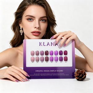 Ensemble de vernis gel KLANA Lilac Lavande Violet, 8 couleurs, haute pigmentation, longue tenue, plus de 28 jours, violet clair, qualité professionnelle de salon - Product Image 1