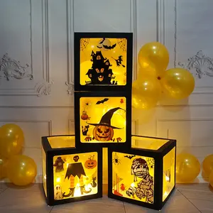 Decorações Do Partido Do Dia Das Bruxa Fantasma Abóbora Caixa De Balão Feliz Festival Fantasma Halloween Caixa De Balão Suprimentos