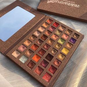 Palette de fards à paupières Ruhua <span class=keywords><strong>Tuo</strong></span> 40 couleurs, finition veloutée mate et métallisée, effet scintillant super tendance, paillettes effet purée de pommes de terre - Product Image 1