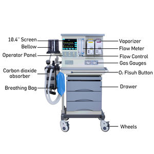 Mesin Anaestheticc paeatric untuk operasi operasi hewan portabel Maquina de anestensia Rumah Sakit anestensia mesin - Product Image 4