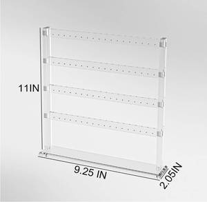 Hot bán rõ ràng Acrylic <span class=keywords><strong>Modular</strong></span> đồ trang sức hiển thị Vòng cổ Organizer đứng cho hiển thị - Product Image 6