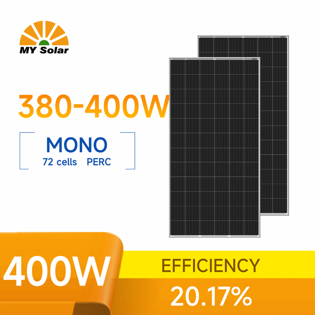 MYPVTECH 400W Solar Panel Best Wholesale Mono PV Photovoltaic Half Cells Panels Price