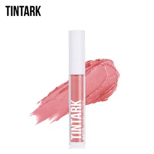 TINTARK Vegan yüksek Pigment makyaj saten kadife krem ruj 24 saat uzun ömürlü su geçirmez çıplak sıvı mat ruj