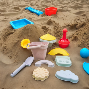 Juego de agua al aire libre de verano, animales de silicona suave, Cubo de playa <span class=keywords><strong>y</strong></span> pala, juguete de <span class=keywords><strong>arena</strong></span> para padres, niños, bebés - Product Image 2