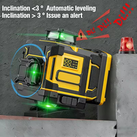 Niveau laser vert 4D GUANDE 16 lignes - 360° °   Autonivelant sans fil au lithium-ion pour usage industriel et extérieur