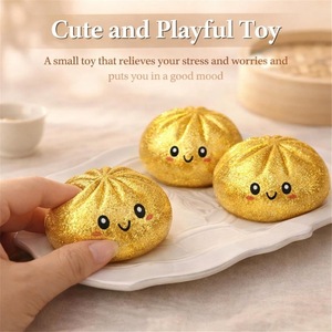 Cartoon Design Sparkling Colorful Squishy Dumpling with <b>Box</b> Squeeze-Type Sensory Stress-Relief <b>Toy</b> for All Ages - Product Image 6