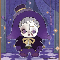 Nouvelle série officielle authentique Playful Mart Flora le Fantôme de l'Opéra, lot de 6 figurines en peluche avec visage en vinyle, idéale pour un cadeau