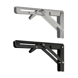 Paslanmaz çelik katlanır menteşe uzay tasarrufu ağır üçgen katlanabilir RV masa duvara monte raf için çalışma masası parantez - Product Image 2