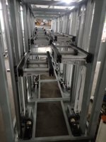 Monte-charge vertical à plateaux réciproques SMC TSJ01 personnalisé pour ligne d'assemblage automatique continue
