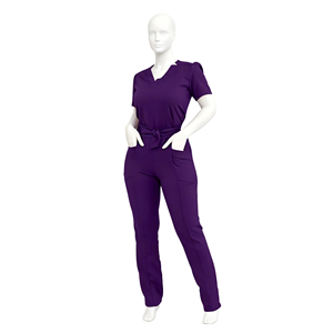 Conjunto de uniforme multicolor, fino, cómodo y transpirable para mujer, para salones de belleza, centros de cuidado posparto, clínicas dentales, hospitales N - Product Image 2