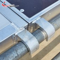 Construction modulaire personnalisée en aluminium pour bâtiment Main courante Plate-forme de travail Escaliers