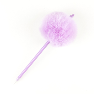 Nuovo creativo palla <span class=keywords><strong>di</strong></span> <span class=keywords><strong>pelo</strong></span> penna a sfera penna regalo peluche con disegno gelato transfrontaliero in plastica - Product Image 1