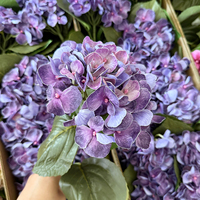Fleur artificielle en latex à toucher réel, hortensia réaliste, fleur artificielle en gros, décoration de mariage à domicile, arrangements floraux