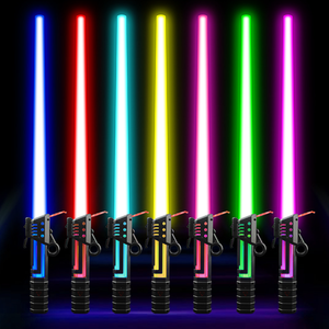 2024 nouvelle épée électroluminescente rechargeable 2-en-1 coloré rétractable enfants garçon <span class=keywords><strong>jouet</strong></span> <span class=keywords><strong>sabre</strong></span> <span class=keywords><strong>laser</strong></span> - Product Image 1