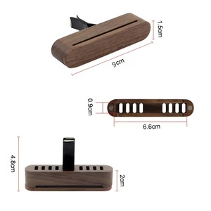 Penyegar Udara Mobil Kayu Grosir, Klip Ventilasi, Tahan Lama, Aksesoris Interior, Logo Custom, OEM ODM, MOQ Rendah 20 pcs - Product Image 4