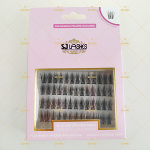 Pestañas sin pegamento con tecnología Pre-Bond, banda Superfina <span class=keywords><strong>de</strong></span> larga duración, pestañas acampanadas individuales - Product Image 4