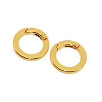 Nouveau Stock métal rond bambou Joint forme O anneau en alliage de Zinc anneaux à ressort différentes tailles ressort porte O anneau bricolage sac accessoire