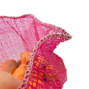 <b>Plastic</b> 50kg polypropylene woven red potato onion packaging Pe tubular mesh sack bags raschel mesh fabric - Product Image 6
