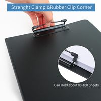 Carpeta Portapapeles A4 Plegable con Clip para Bolsillo, para Notas, Formularios, Documentos, Escuela, Oficina, Trabajo, Aula