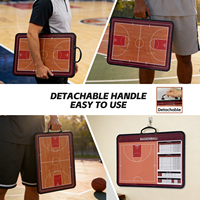 Tableau d'entraînement de basket-ball portable, tableau tactique magnétique double face pour l'analyse des stratégies de jeu