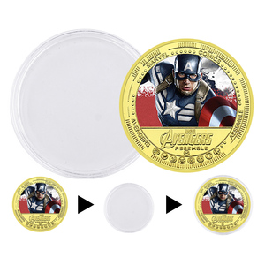 Pièce de monnaie commémorative plaquée or Marvel Super-héros, personnage de film, objet de collection, cadeau souvenir pour les fans - Product Image 5