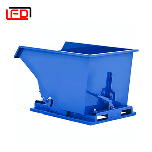 Contenedor basculante duradero para carretilla elevadora Tolva basculante de metal - Product Image 3