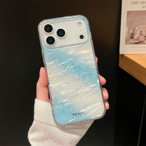เคสโทรศัพท์มือถือลายเปลือกหอยสีรุ้ง IMD สำหรับ iPhone 17 Air 16 15 Pro Max แบบกลิตเตอร์ไล่เฉดสี PC Tpu ป้องกันแบบ Star River - Product Image 5