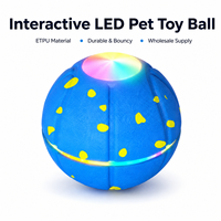 Großhandel Q10 LED Interaktiver Haustierball ETPU Bissfester Hundespielzeug Smart Leuchtendes Haustierspielzeug mit 3 Vibrationsmodi OEM ODM