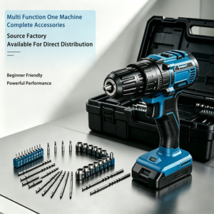 28-122PCS Electric Drill <b>Set</b> 21V Brushless Lithium 2AH Battery Cordless Drill Powerful Performance Long Endurance ODM/OEM - Product Image 4