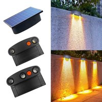 Applique Murale Extérieure Étanche Solaire LED Lumineuse pour Terrasse, Jardin et Mur de Clôture