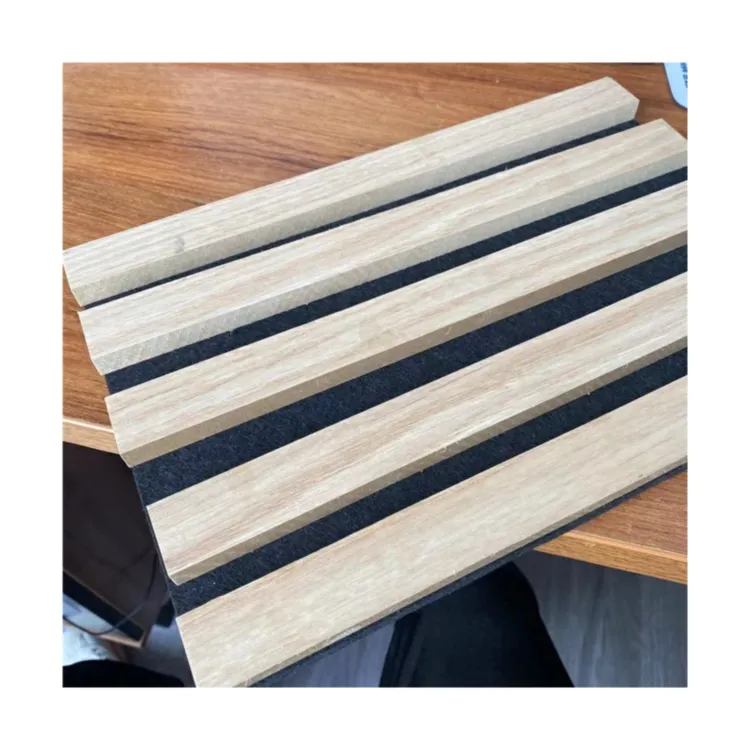 Cubitos acústicos de madera, Panel de Base de madera con acentos de latón, precio competitivo, promoción