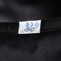 Béret en velours noir personnalisé avec logo, béret souple et décontracté pour femme, pour une utilisation quotidienne toute saison, chapeau élégant de style français, couleur unie de luxe