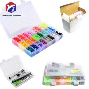 Usine Ventes Chaudes 360 Ensembles En Plastique <span class=keywords><strong>Snap</strong></span> Boutons Pinces Boîte Sans Couture T5 Snaps Avec Organisateur Mallette De Rangement pour Bavoirs Couches Artisanat - Product Image 6