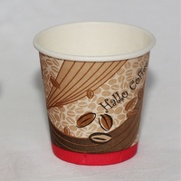 Tasses de papier à mur unique jetables 2.5oz pour les boissons chaudes tasses de papier imprimées par coutume de thé et de café