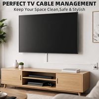 Protector de Cables para TV, Ocultador de Cables de Goma, Fuerte Adhesivo, Cubre Cables para Pared, Organizador de Cables